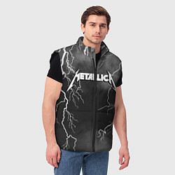 Мужской жилет METALLICA РАЗРЯД МОЛНИИ, цвет: 3D-черный — фото 2
