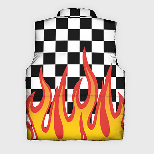 Мужской жилет ОГОНЬ УЗОР PATTERN / 3D-Черный – фото 2