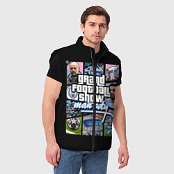 Мужской жилет Мансити в стиле гта манчестер, цвет: 3D-черный — фото 2
