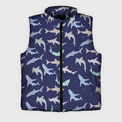Мужской жилет Акулы разные, цвет: 3D-черный