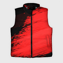 Мужской жилет ЧЕРНО-КРАСНЫЙ ГРАНЖ GRUNGE Z, цвет: 3D-светло-серый