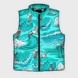 Мужской жилет Чайки в море, цвет: 3D-черный