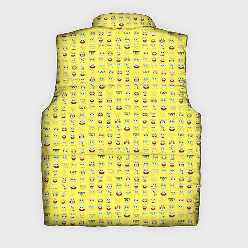 Мужской жилет SpongeBobs facial expressions / 3D-Светло-серый – фото 2