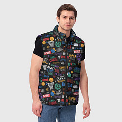 Мужской жилет Баскетбол, цвет: 3D-черный — фото 2