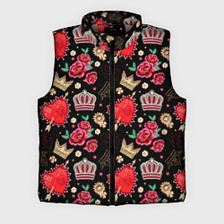 Мужской жилет Корона и розы