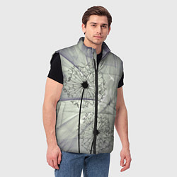 Мужской жилет Одуванчики, цвет: 3D-черный — фото 2