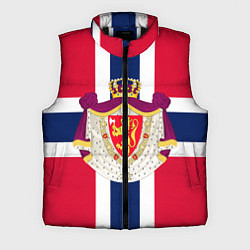 Мужской жилет Норвегия Флаг и герб Норвегии, цвет: 3D-черный