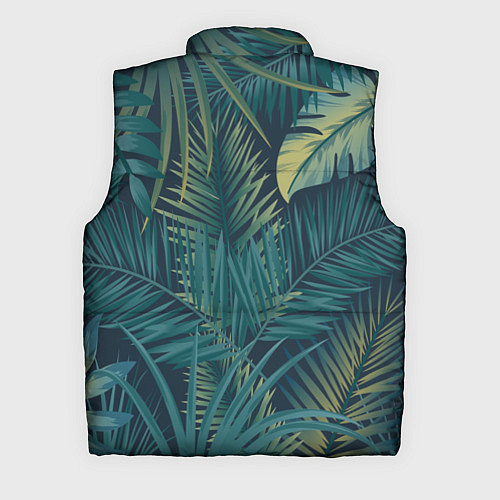 Мужской жилет Текстура папоротник / 3D-Красный – фото 2