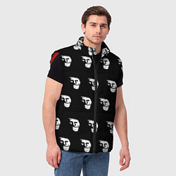 Мужской жилет Dark trollface, цвет: 3D-красный — фото 2