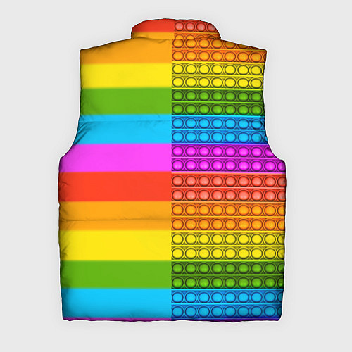 Мужской жилет POP it вертикальная надпись / 3D-Черный – фото 2