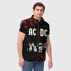 Мужской жилет AC DC HIGHWAY TO HELL, цвет: 3D-светло-серый — фото 2