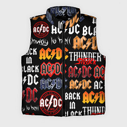 Мужской жилет AC DC LOGOBOMBING, цвет: 3D-черный