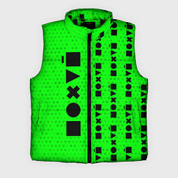 Мужской жилет Безразличие - Космос Паттерн справа, цвет: 3D-черный