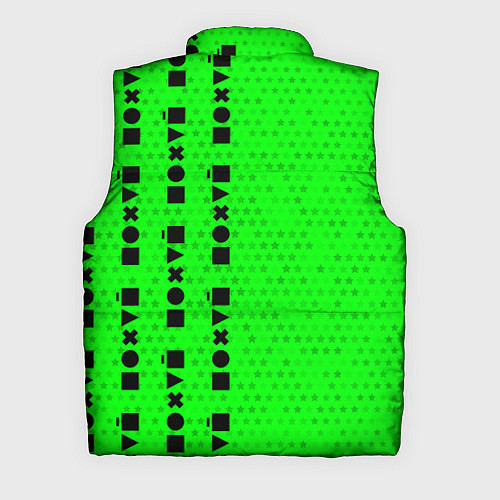 Мужской жилет Безразличие - Космос Паттерн справа / 3D-Черный – фото 2
