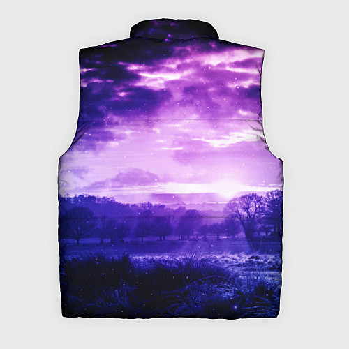 Мужской жилет ФИОЛЕТОВЫЙ РАЙ / 3D-Черный – фото 2