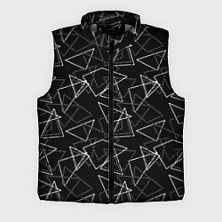 Мужской жилет Черно-белый геометрический, цвет: 3D-светло-серый