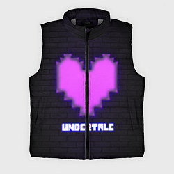 Мужской жилет UNDERTALE PURPLE HEART, цвет: 3D-светло-серый