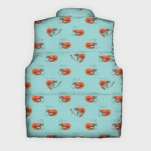 Мужской жилет Креветки паттерн / 3D-Черный – фото 2