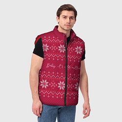 Мужской жилет Мне холодно, цвет: 3D-красный — фото 2