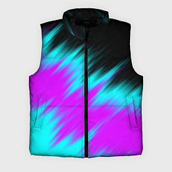 Мужской жилет НЕОНОВЫЕ ПОЛОСЫ И НИЧЕГО ЛИШНЕГО NEON STRIPES, цвет: 3D-черный