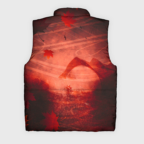 Мужской жилет Кадзуха в кленовых листьях / 3D-Черный – фото 2