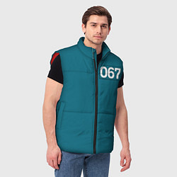 Мужской жилет Игра в кальмара: 067, цвет: 3D-красный — фото 2