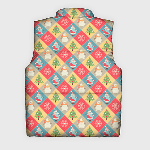 Мужской жилет Новогодние Праздники / 3D-Светло-серый – фото 2