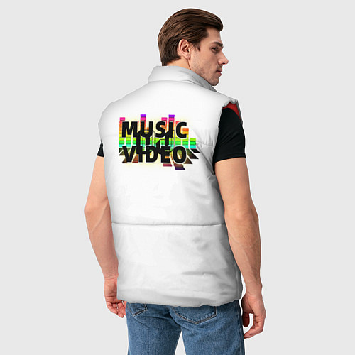 Мужской жилет Merch - DJ MUSICVIDEO / 3D-Красный – фото 4