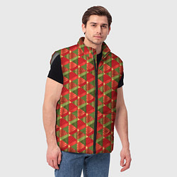 Мужской жилет Новогодний Дизайн, цвет: 3D-светло-серый — фото 2