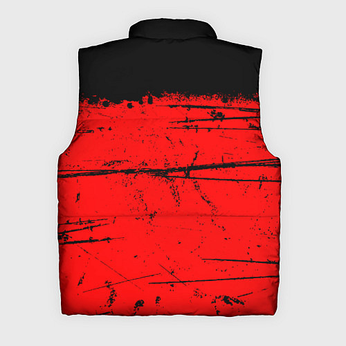 Мужской жилет КРАСНЫЙ ГРАНЖ RED GRUNGE / 3D-Черный – фото 2