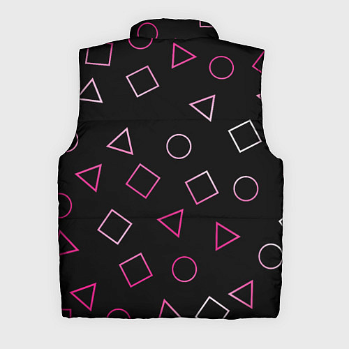 Мужской жилет Игра в кальмара: Узор фигур / 3D-Красный – фото 2