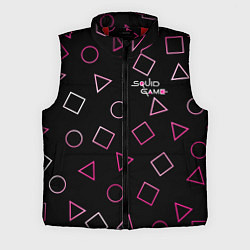 Мужской жилет Игра в кальмара: Узор фигур, цвет: 3D-красный