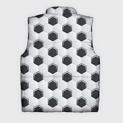 Мужской жилет Текстура футбольного мяча / 3D-Черный – фото 2