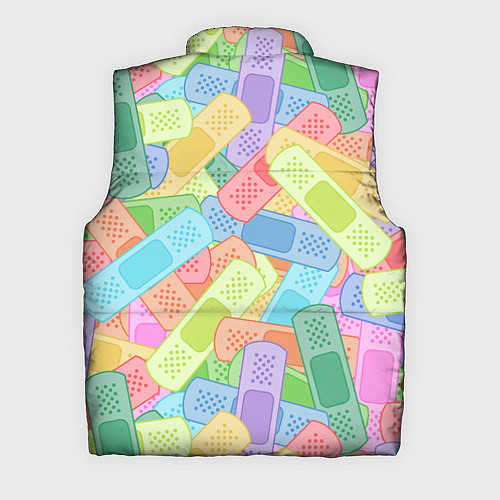 Мужской жилет Цветные пластыри / 3D-Черный – фото 2