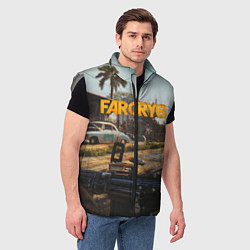 Мужской жилет Far Cry 6 game art, цвет: 3D-светло-серый — фото 2
