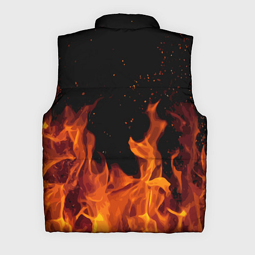 Мужской жилет ROBLOX FIRE РОБЛОКС ОГОНЬ ПОЖАРНЫЙ / 3D-Черный – фото 2
