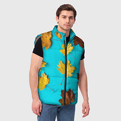 Мужской жилет Кленовый листочек, цвет: 3D-светло-серый — фото 2