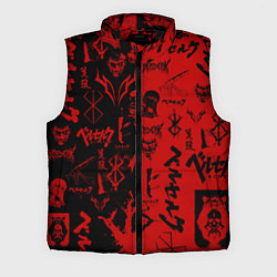 Мужской жилет BERSERK BLACK RED БЕРСЕРК ПАТТЕРН