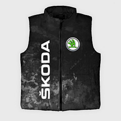 Мужской жилет SKODA АВТО, цвет: 3D-черный