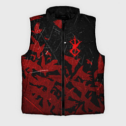 Мужской жилет БЕРСЕРК КЛЕЙМО ЛОГО СТАЯ ВОРОН, RED CROW