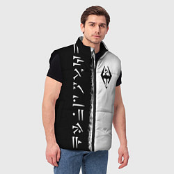 Мужской жилет THE ELDER SCROLLS SKYRIM FUS RO DAH ЧЁРНО БЕЛЫЙ, цвет: 3D-черный — фото 2