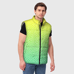 Мужской жилет Витражная мозаика, цвет: 3D-светло-серый — фото 2