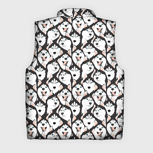 Мужской жилет Сибирский Хаски Husky / 3D-Черный – фото 2
