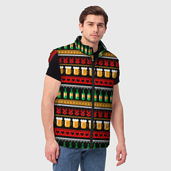 Мужской жилет Пивной свитер, цвет: 3D-красный — фото 2