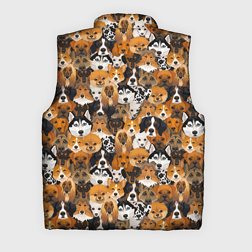 Мужской жилет Разные Собаки / 3D-Черный – фото 2