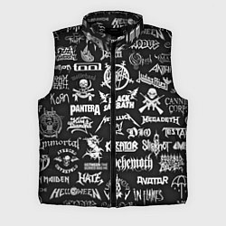 Мужской жилет ЛОГОТИПЫ МЕТАЛ ГРУПП METAL BANDS LOGO