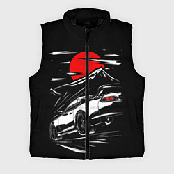 Мужской жилет Toyota Supra: Red Moon, цвет: 3D-черный