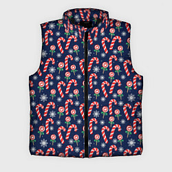 Мужской жилет Christmas Candy, цвет: 3D-черный