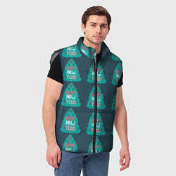 Мужской жилет Ёлки-елки, цвет: 3D-светло-серый — фото 2