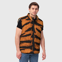 Мужской жилет ТИГРИНАЯ ШКУРА, цвет: 3D-светло-серый — фото 2